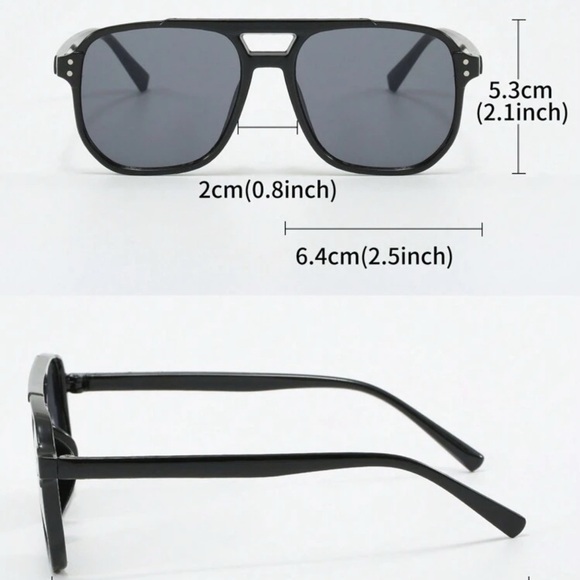 Women Square Stud Decor Suitable Sunglasses - Picture 5 of 5